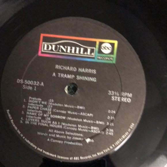 Richard Harris “a tramp shining” vintage vinyl record - Picture 13 of 16